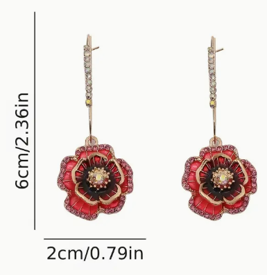 Roseberry Flower Earrings